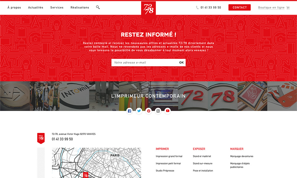 Trang website 72/78, thiết kế bởi Sutunam