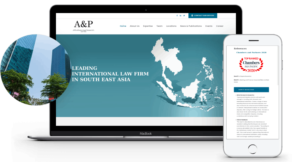 Audier&Partner law firm web design