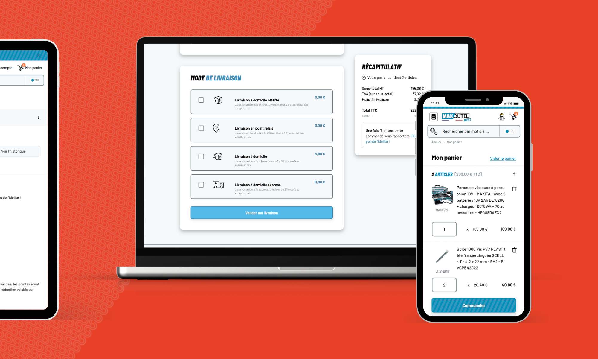 Thiết kế website thương mại điện tử Maxoutil với Hyva checkout