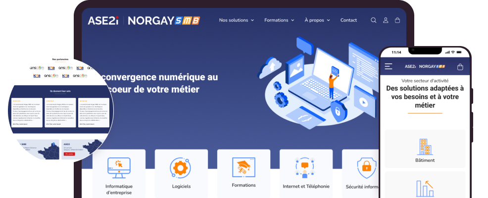 Thiết kế website doanh nghiệp dịch vụ NORGAYSMB